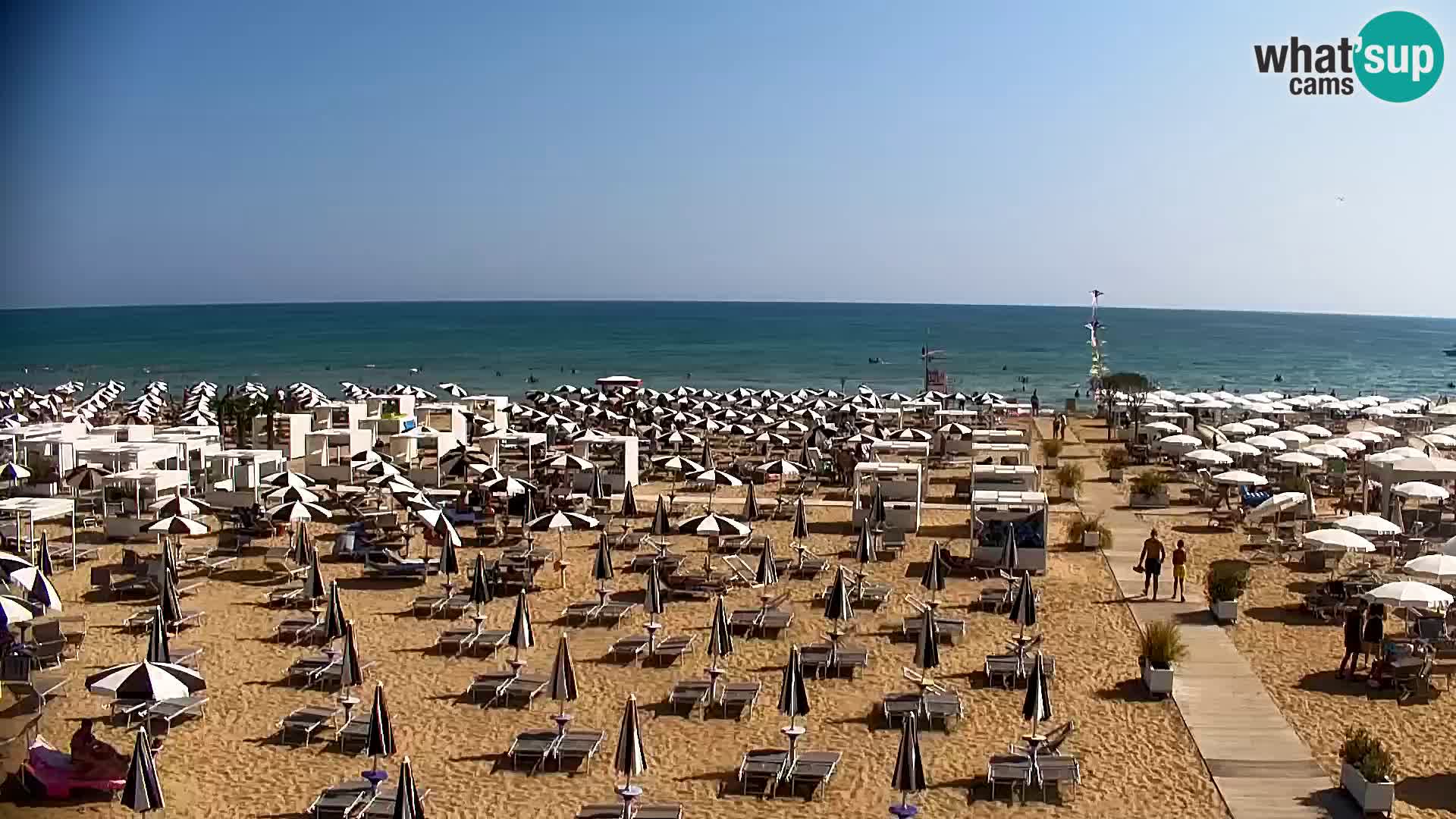 La plage de Bibione webcam en direct | Italien