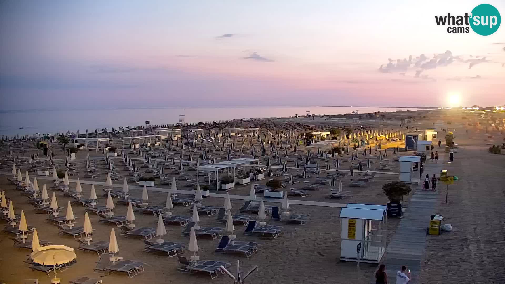 La plage de Bibione webcam en direct | Italien