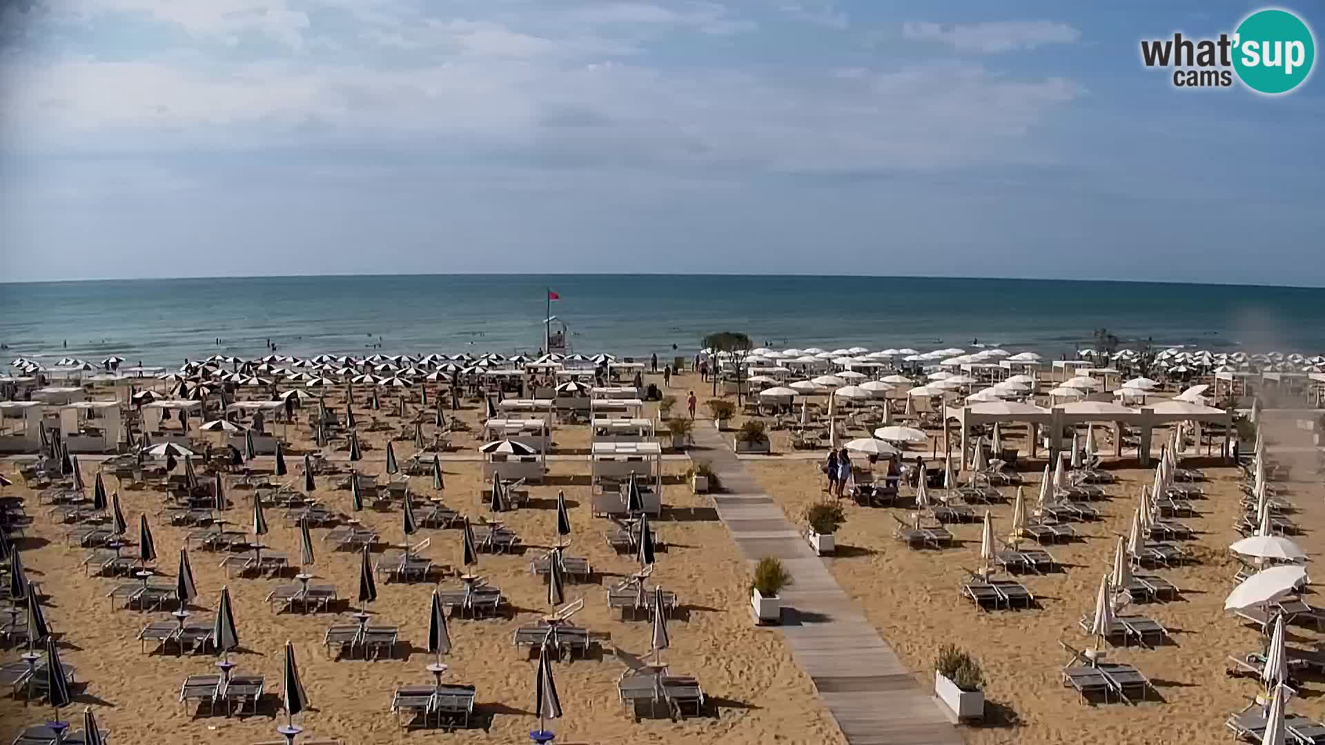 La plage de Bibione webcam en direct | Italien