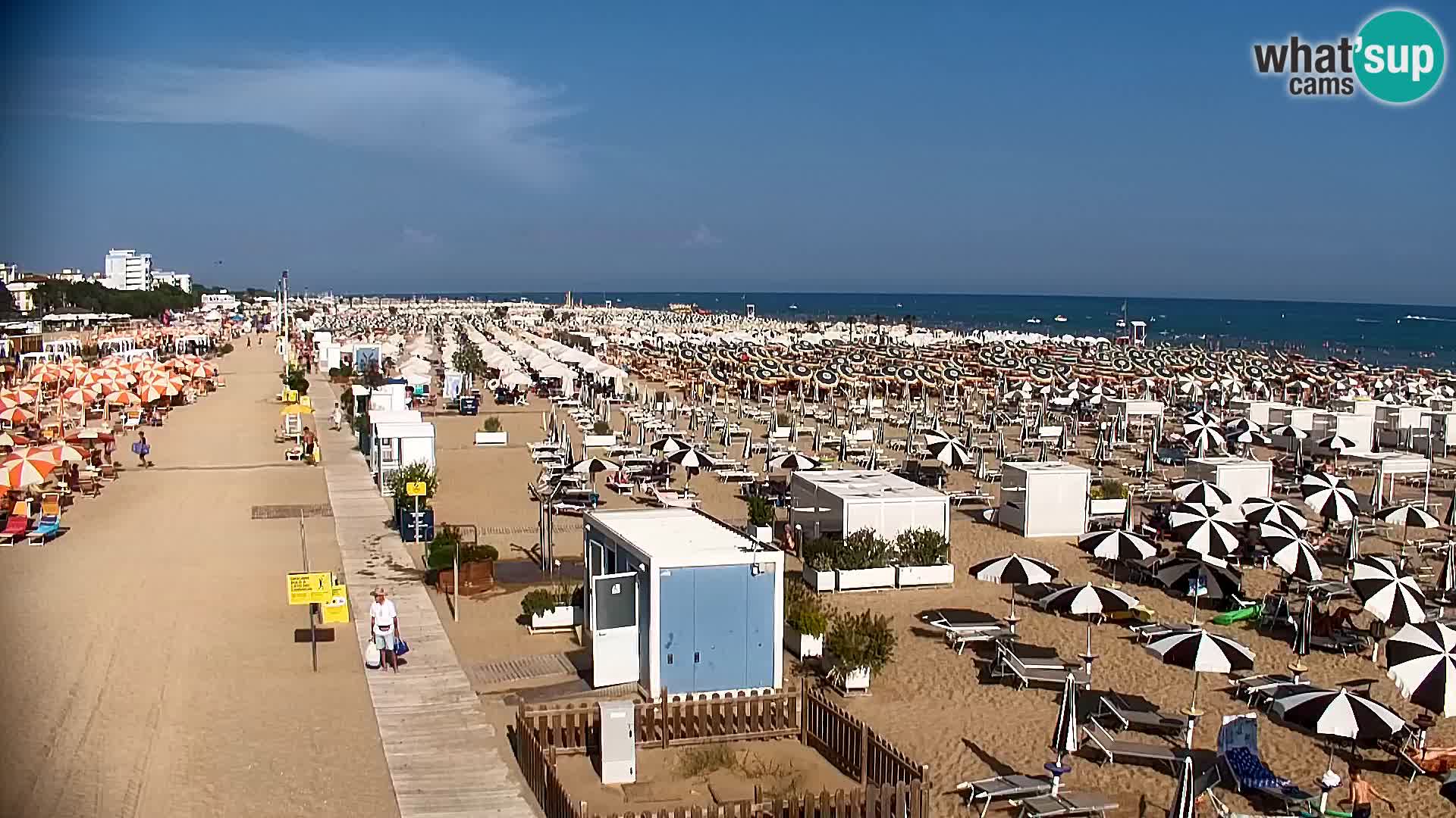 La plage de Bibione webcam en direct | Italien