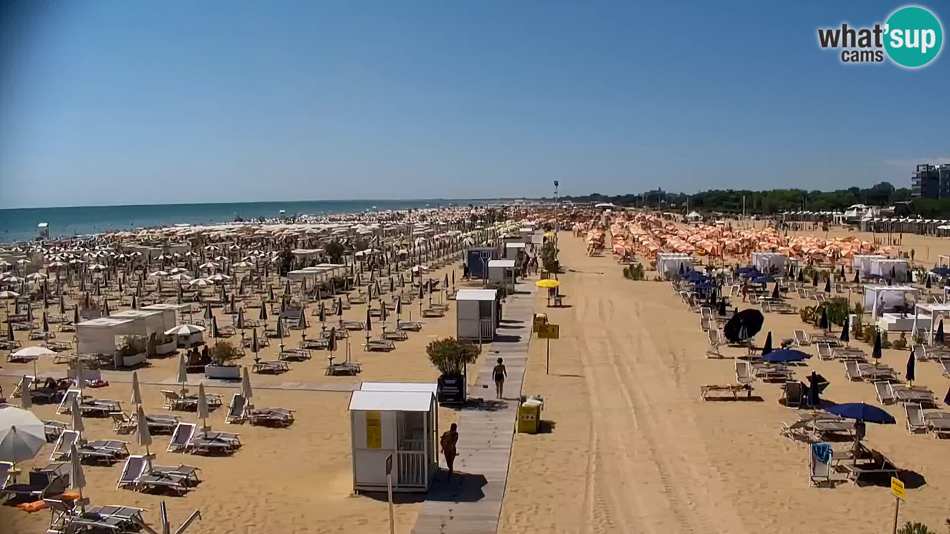 La plage de Bibione webcam en direct | Italien