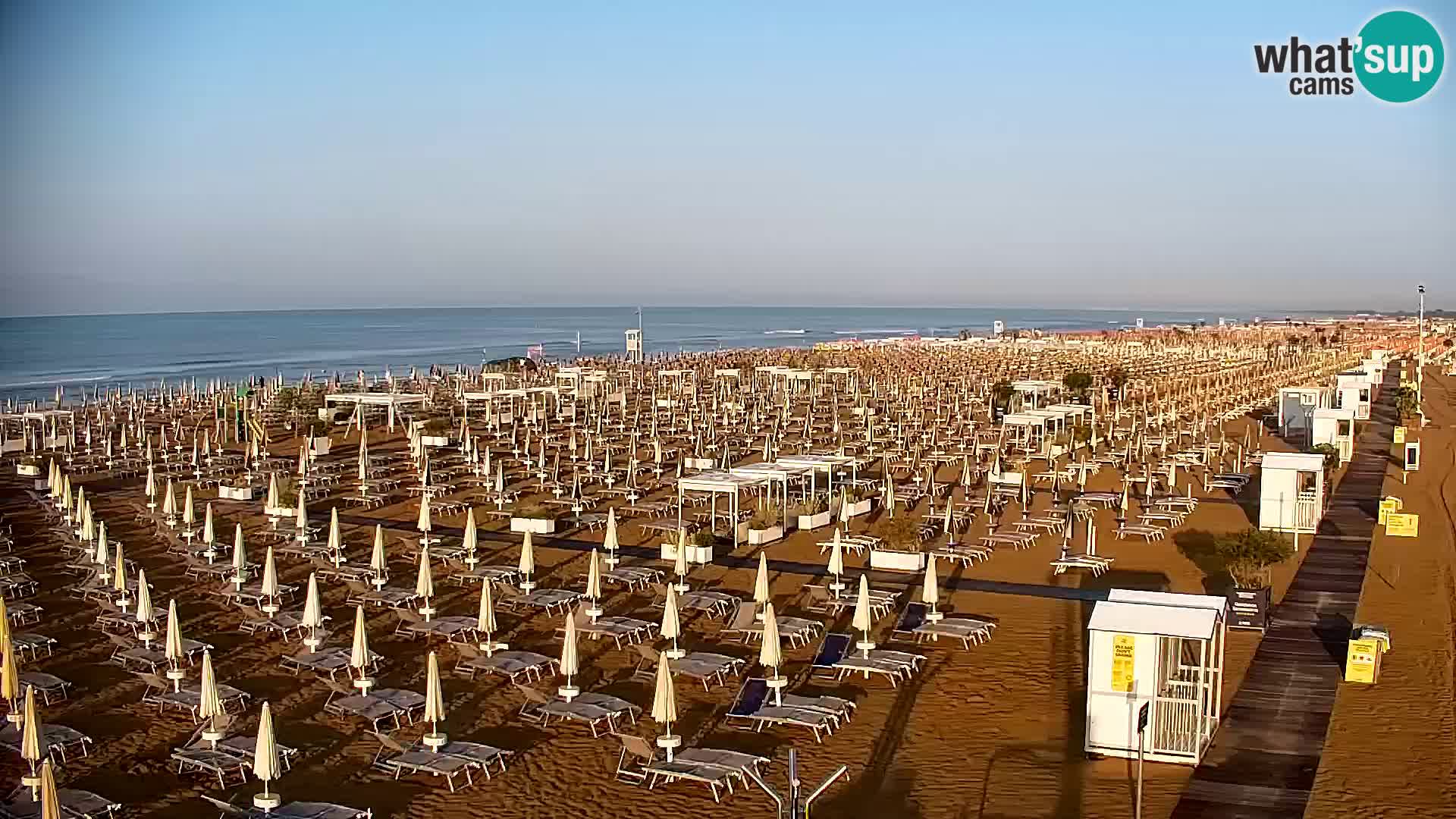 La plage de Bibione webcam en direct | Italien