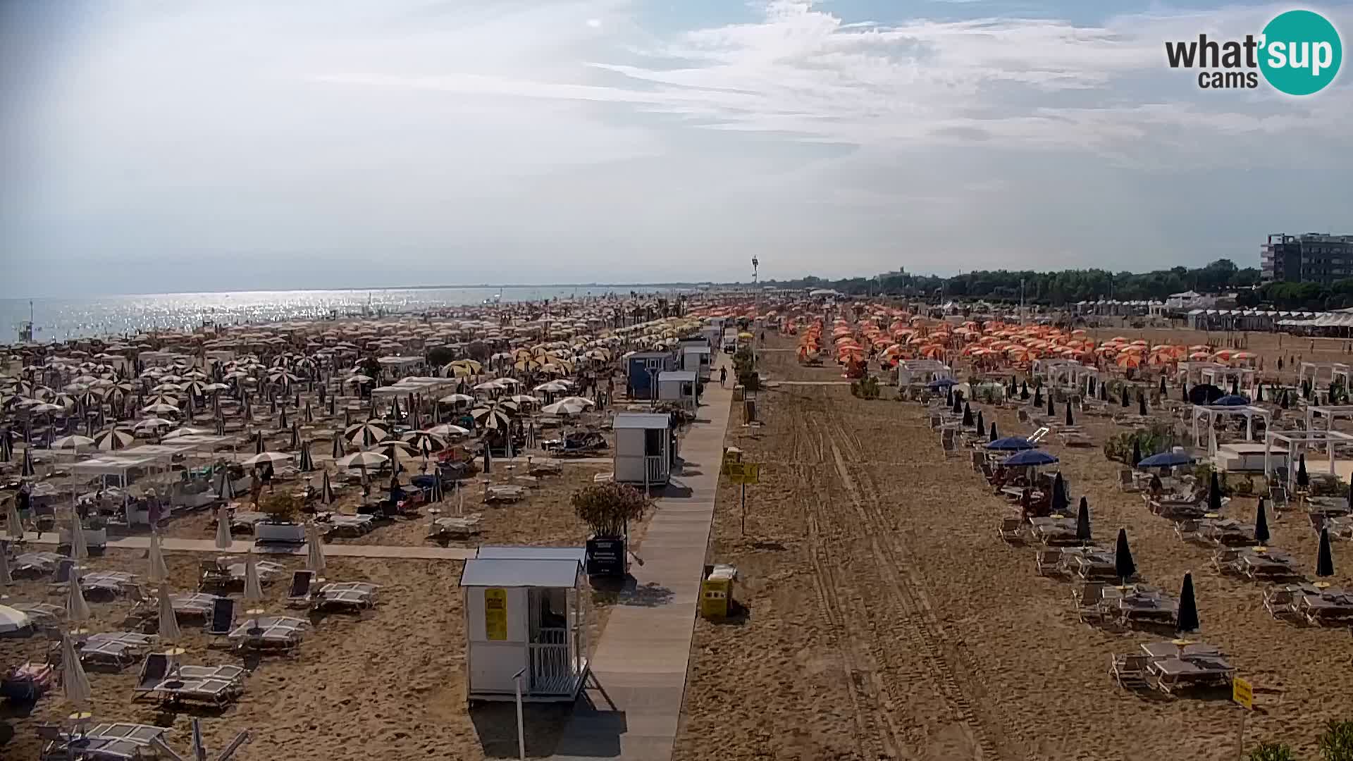 La plage de Bibione webcam en direct | Italien