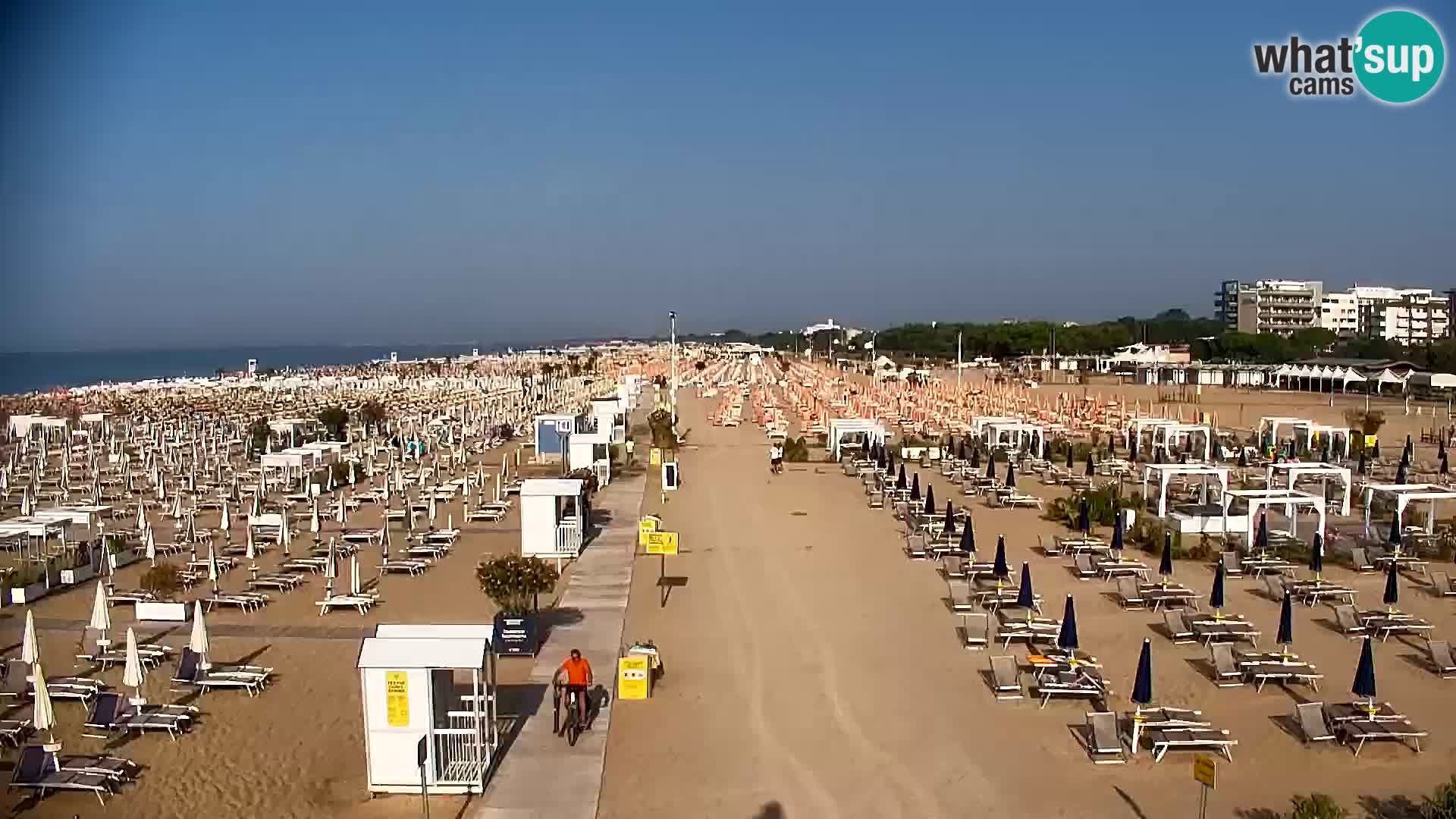 La plage de Bibione webcam en direct | Italien