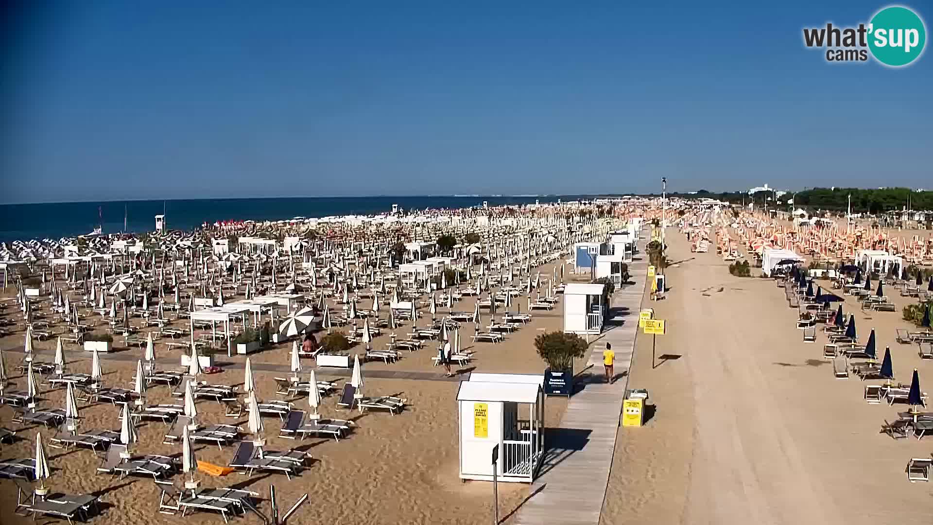La plage de Bibione webcam en direct | Italien