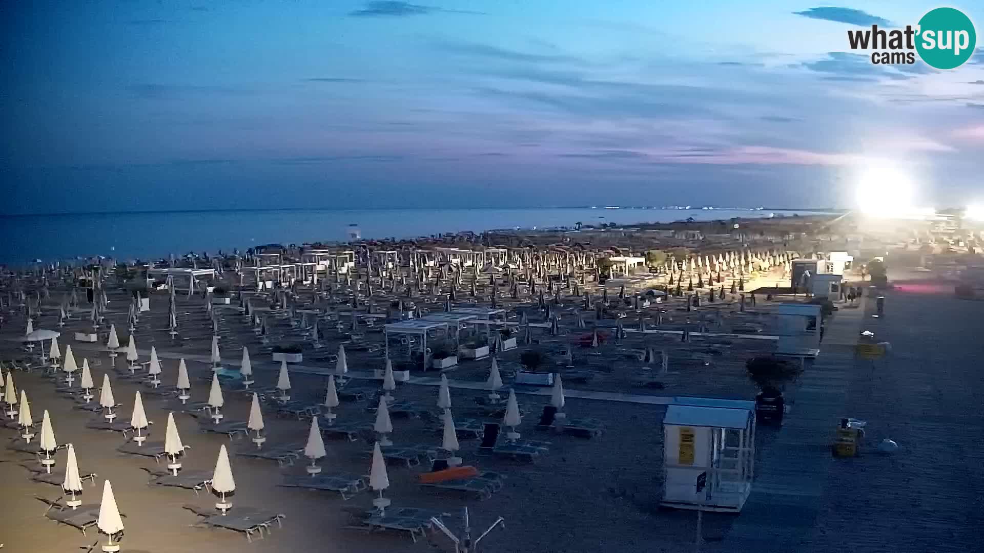 La plage de Bibione webcam en direct | Italien