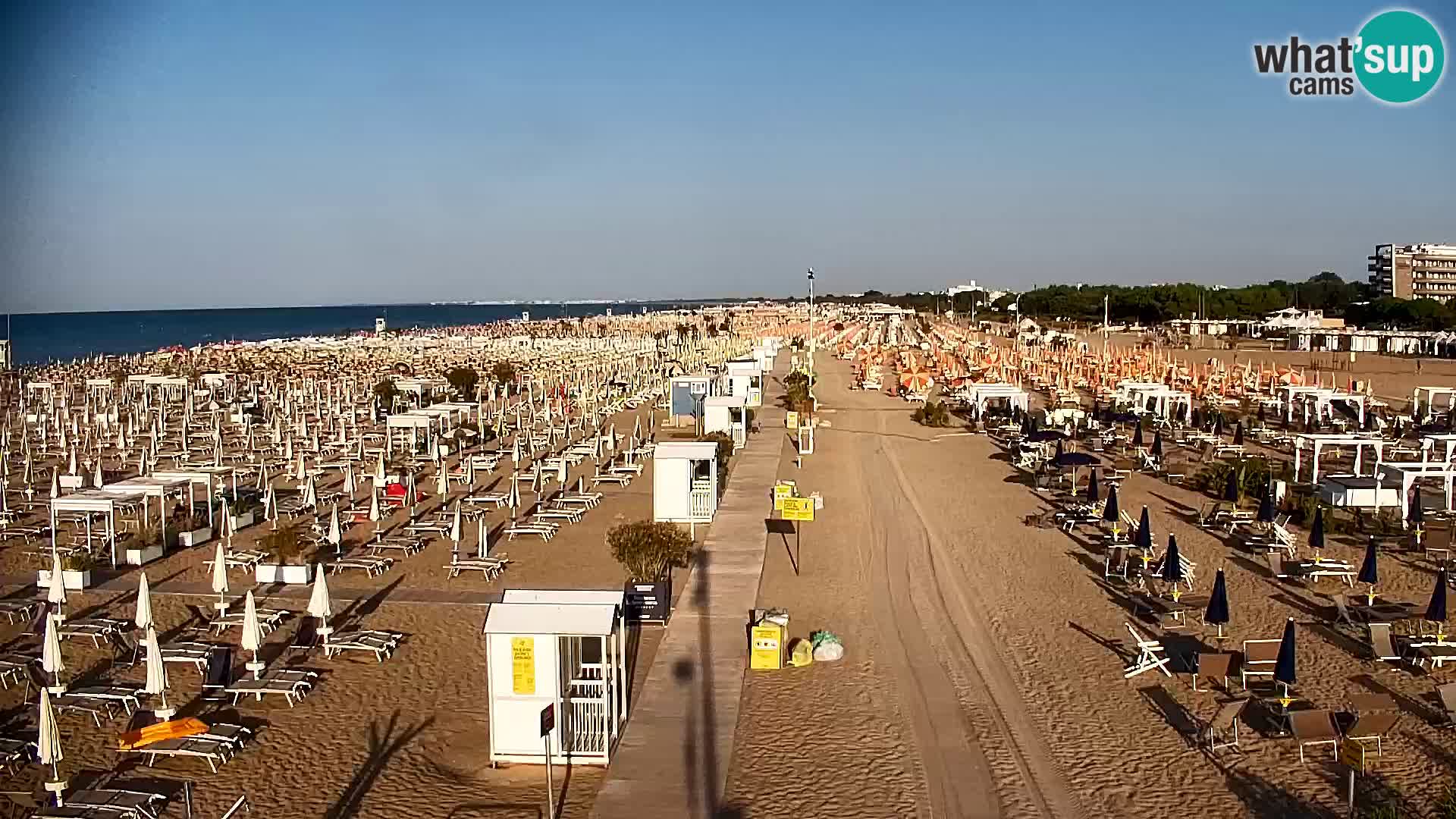 La plage de Bibione webcam en direct | Italien