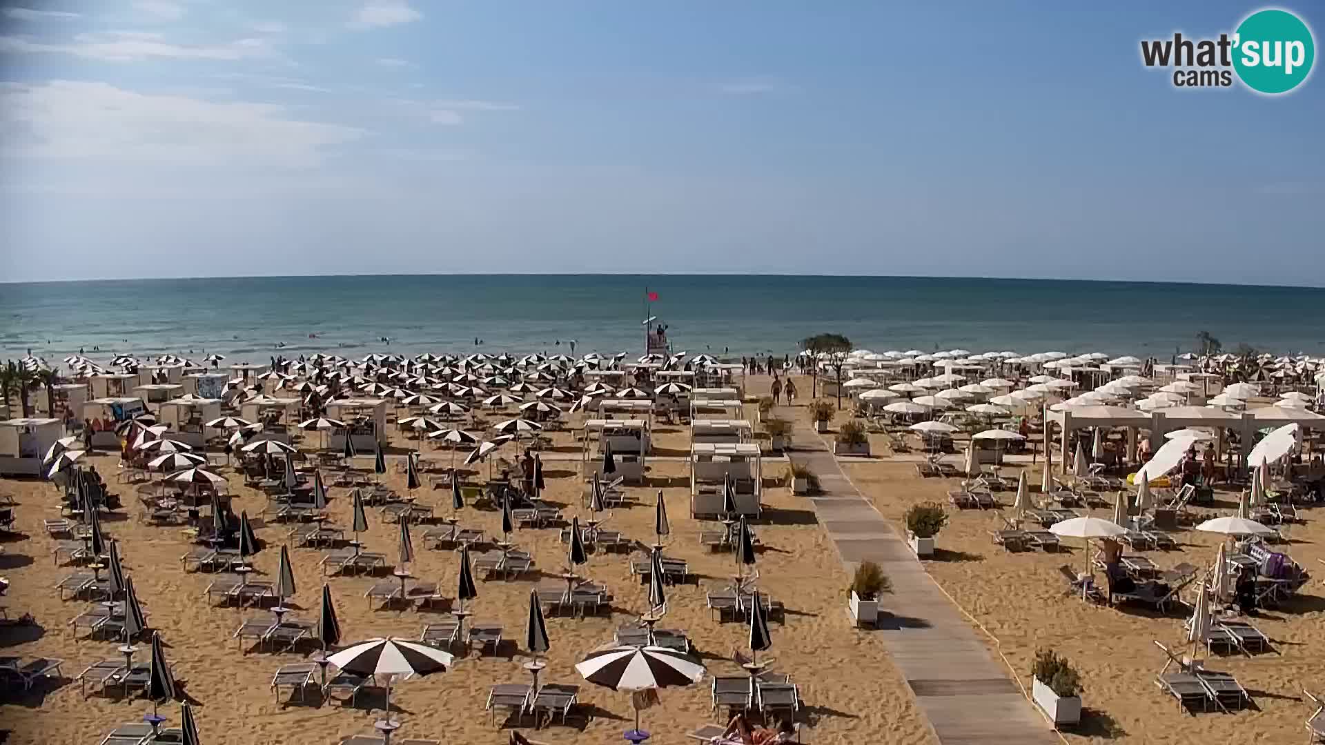 La plage de Bibione webcam en direct | Italien