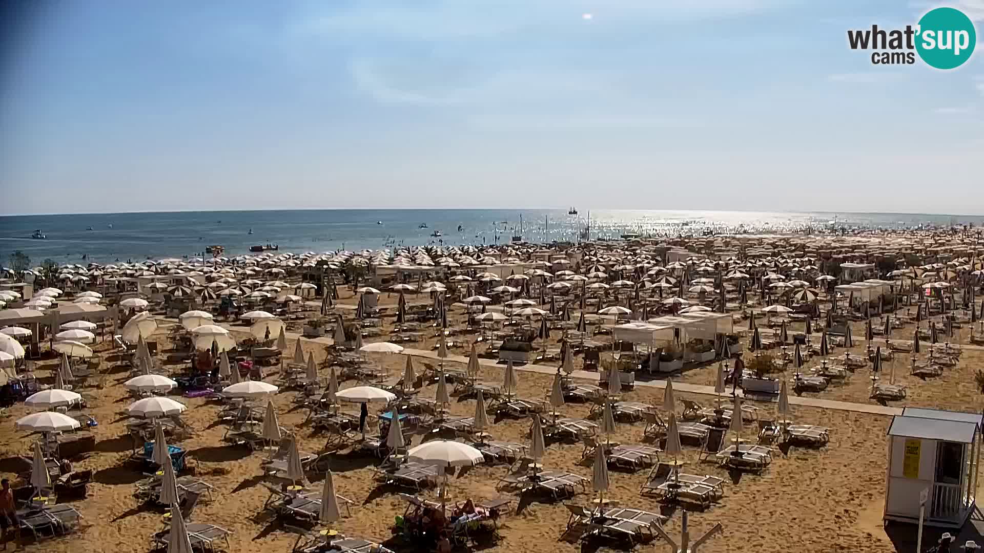 La plage de Bibione webcam en direct | Italien