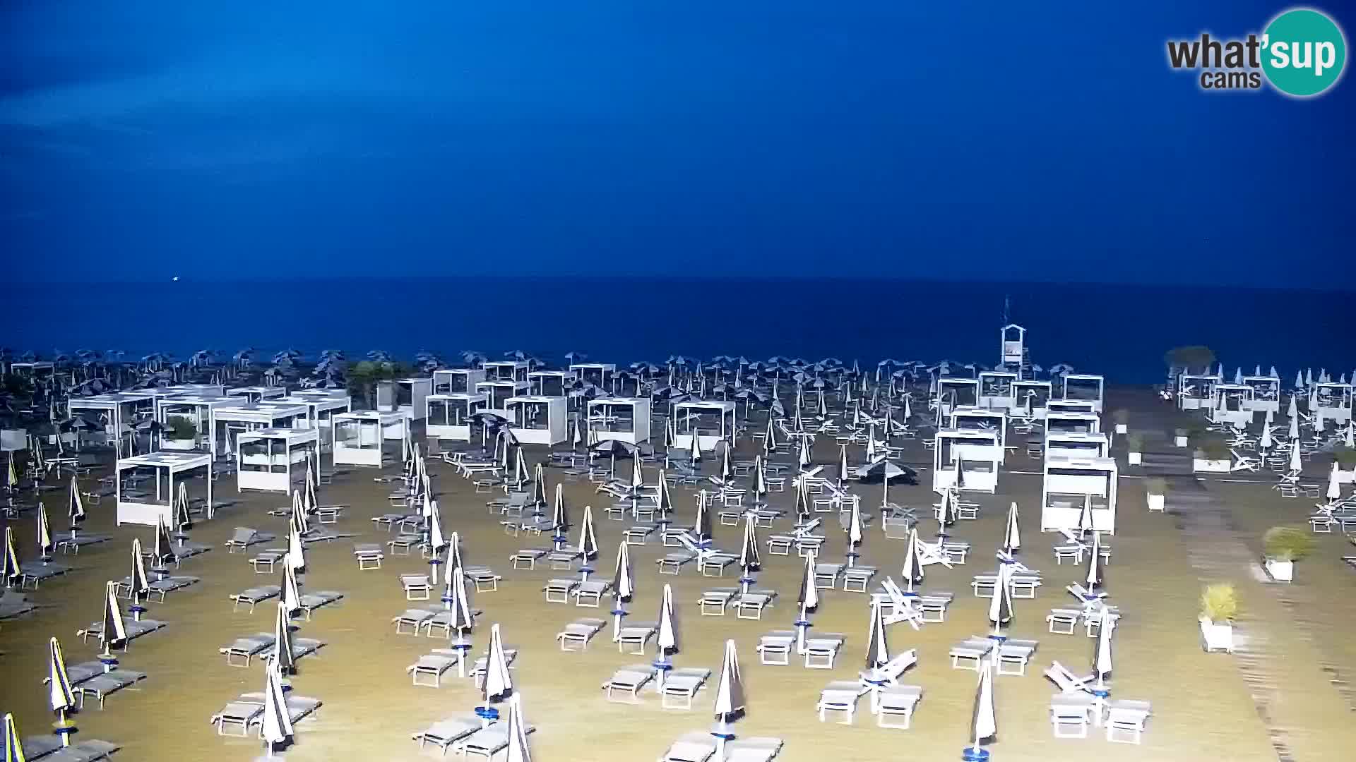 La plage de Bibione webcam en direct | Italien