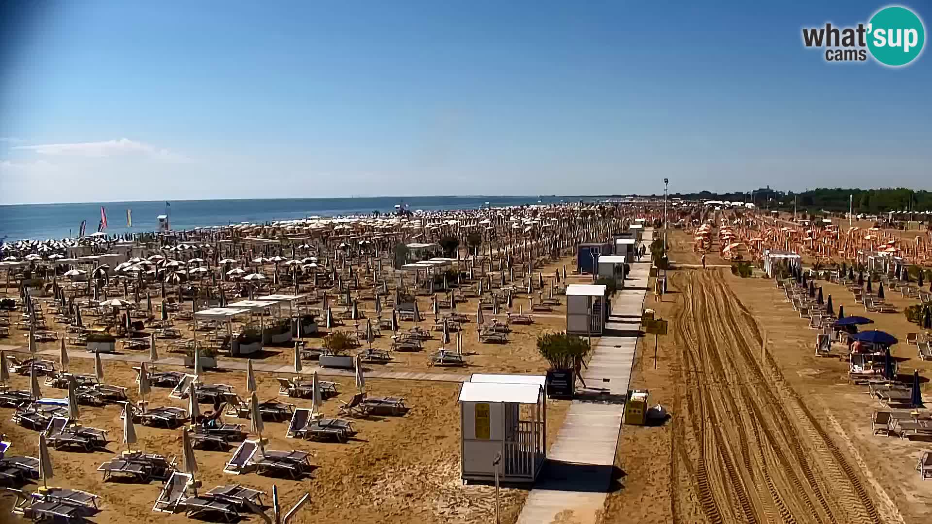 La plage de Bibione webcam en direct | Italien