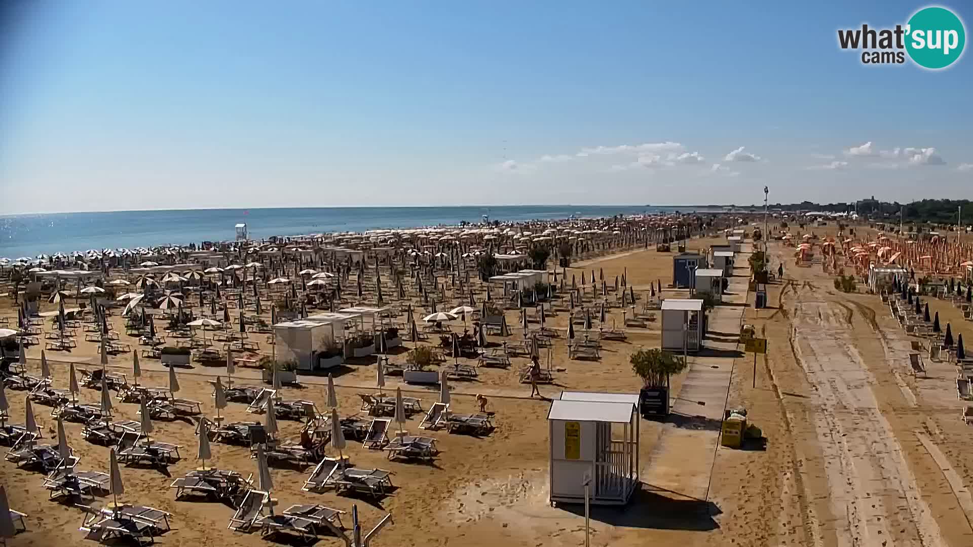 La plage de Bibione webcam en direct | Italien