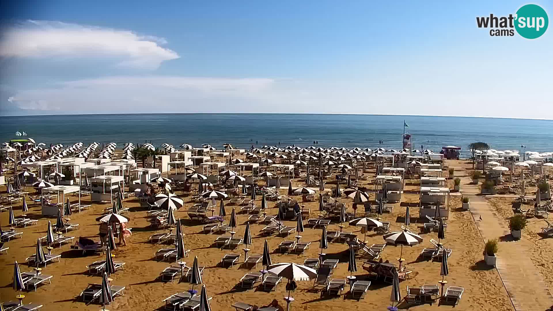 La plage de Bibione webcam en direct | Italien