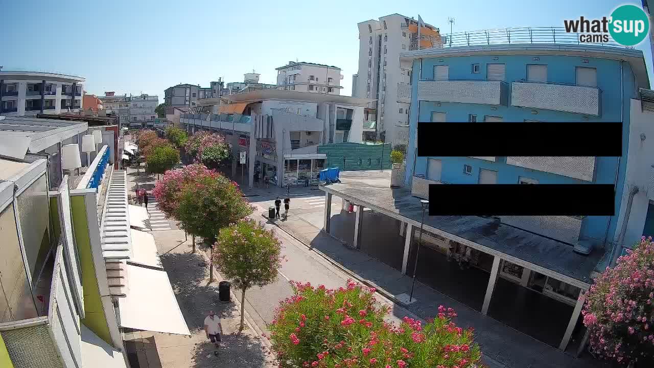 Bibione Fußgängerzone Webcam – Viale delle Costellazioni live