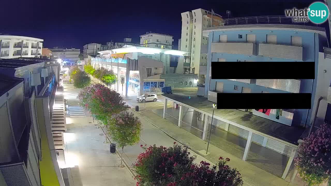 Webcam Passeggiata Bibione – Viale delle Costellazioni in Diretta