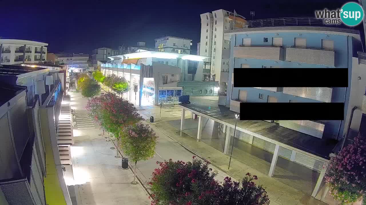 Bibione Fußgängerzone Webcam – Viale delle Costellazioni live