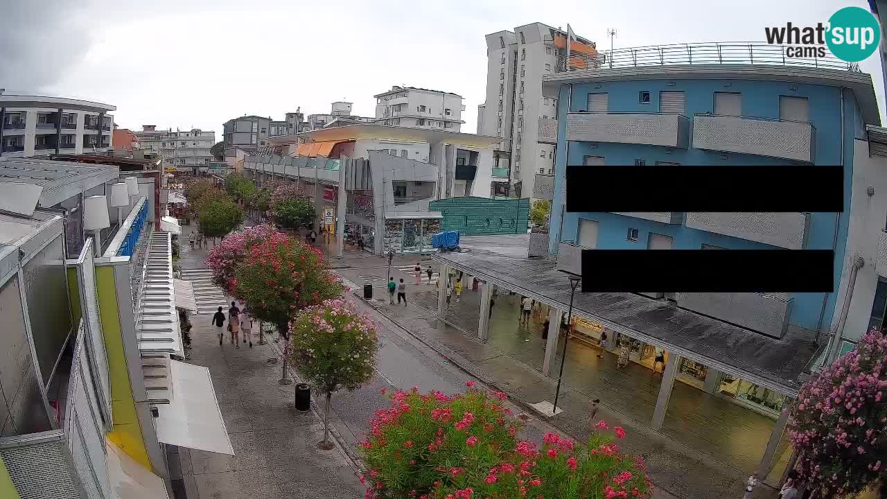 Bibione Fußgängerzone Webcam – Viale delle Costellazioni live