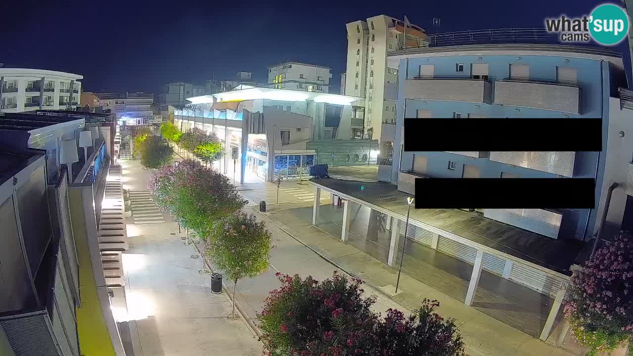 Webcam Paseo de Bibione – Viale delle Costellazioni en directo