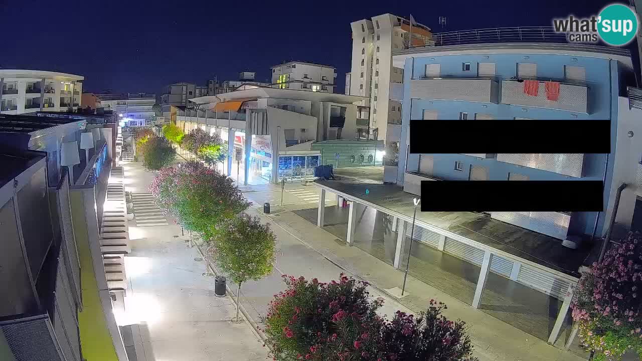 Bibione Fußgängerzone Webcam – Viale delle Costellazioni live