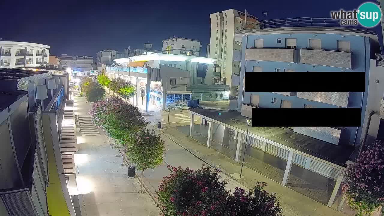 Bibione Fußgängerzone Webcam – Viale delle Costellazioni live