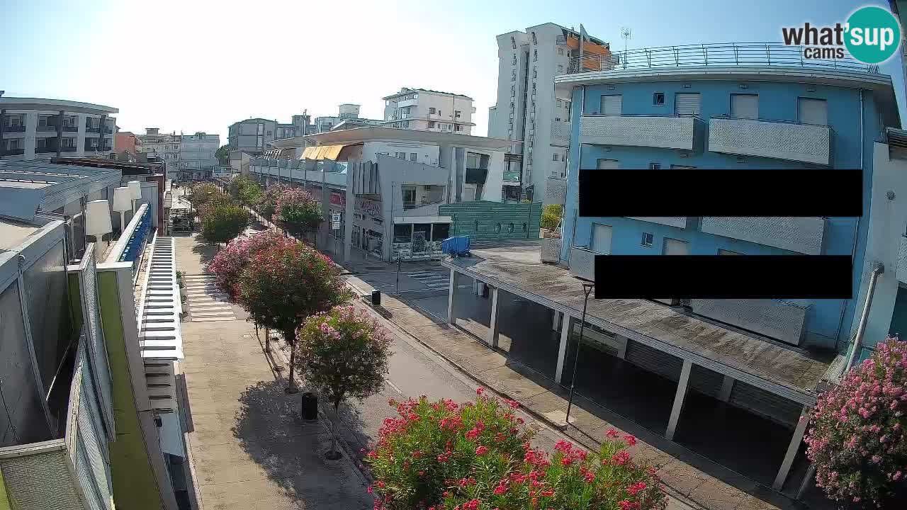 Bibione Fußgängerzone Webcam – Viale delle Costellazioni live