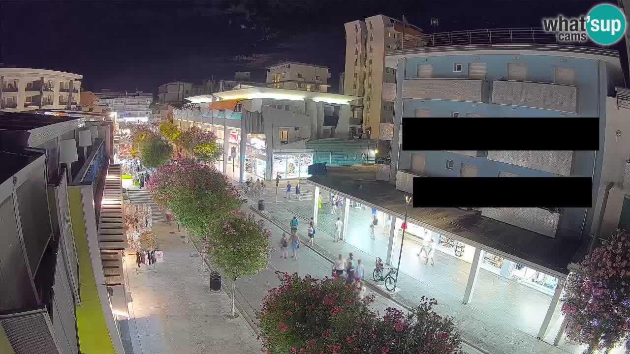 Webcam Passeggiata Bibione – Viale delle Costellazioni in Diretta