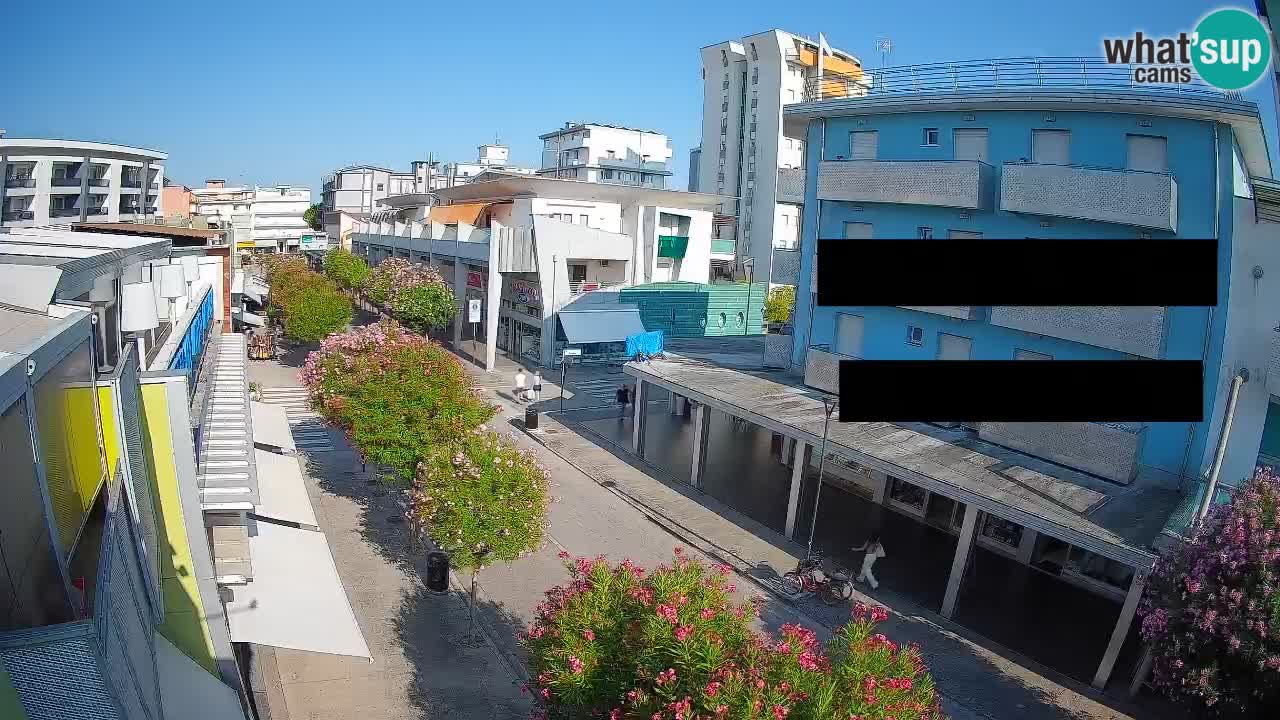 Webcam Passeggiata Bibione – Viale delle Costellazioni in Diretta