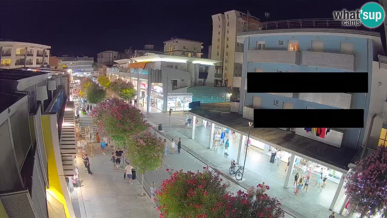 Webcam Passeggiata Bibione – Viale delle Costellazioni in Diretta