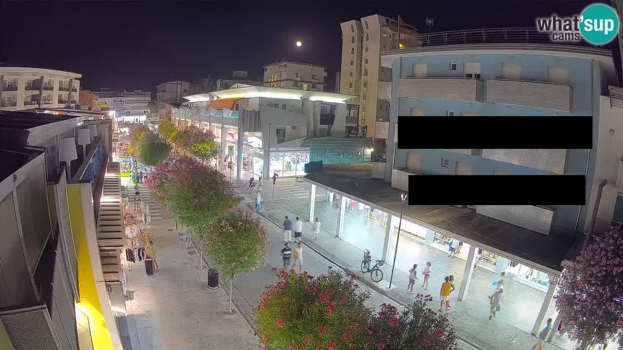 Bibione Fußgängerzone Webcam – Viale delle Costellazioni live