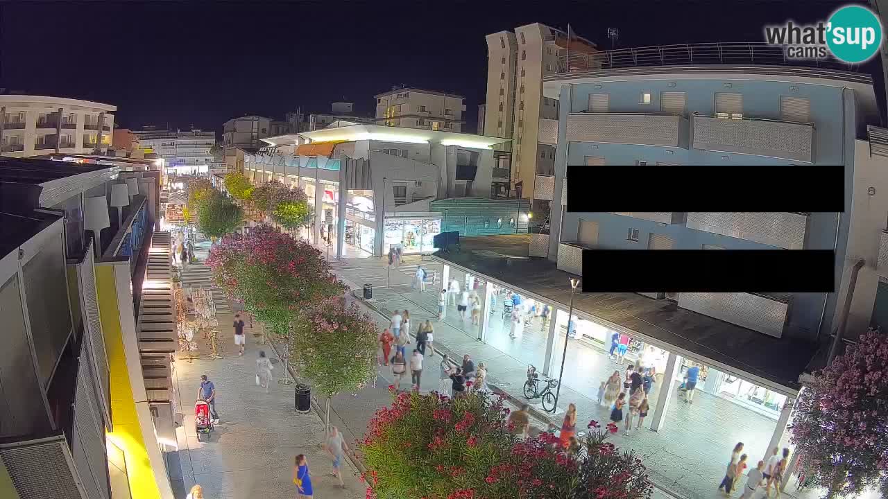 Bibione Fußgängerzone Webcam – Viale delle Costellazioni live