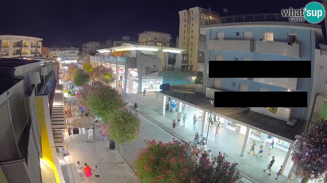 Webcam Passeggiata Bibione – Viale delle Costellazioni in Diretta