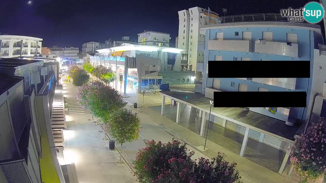 Bibione Fußgängerzone Webcam – Viale delle Costellazioni live
