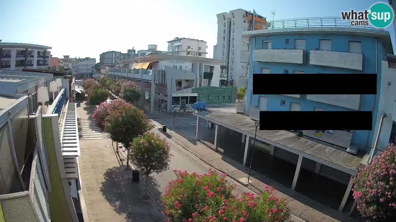 Bibione Fußgängerzone Webcam – Viale delle Costellazioni live
