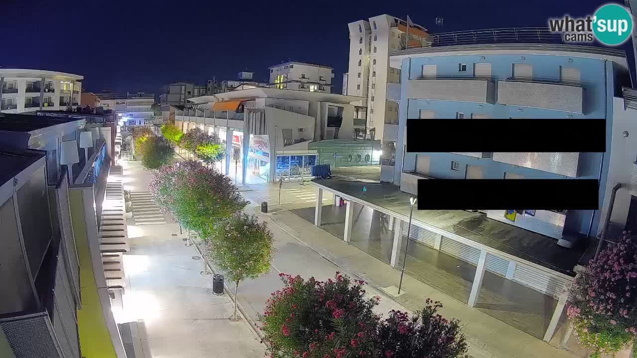 Bibione Fußgängerzone Webcam – Viale delle Costellazioni live