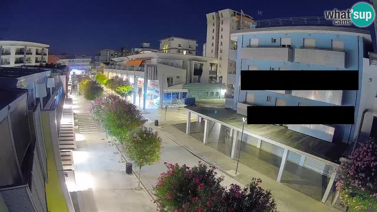 Webcam Promenade de Bibione – Viale delle Costellazioni en direct