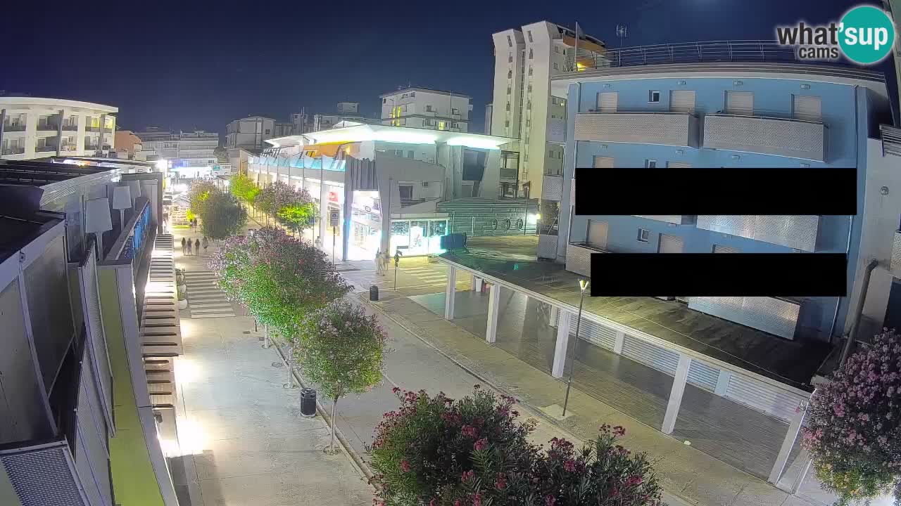 Webcam Passeggiata Bibione – Viale delle Costellazioni in Diretta