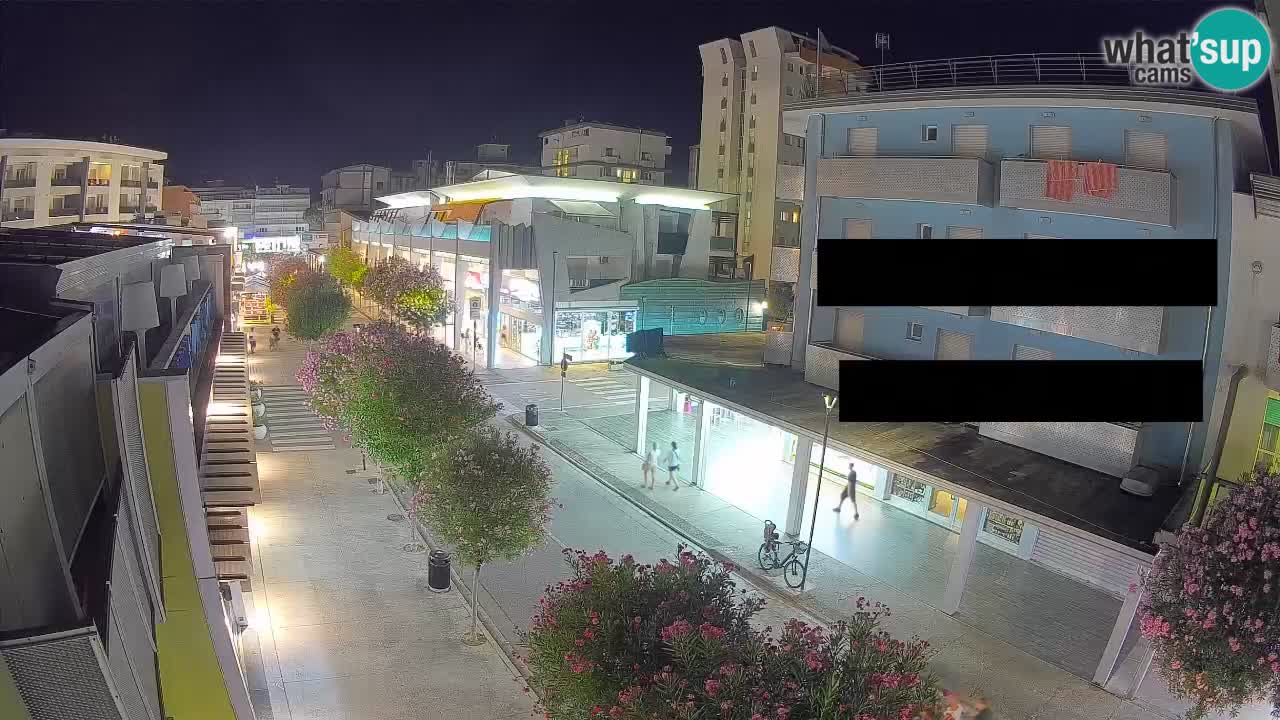 Webcam Passeggiata Bibione – Viale delle Costellazioni in Diretta