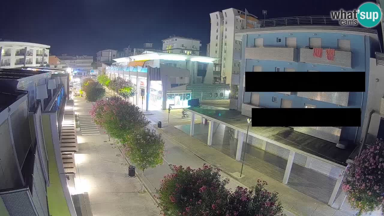 Webcam Promenade de Bibione – Viale delle Costellazioni en direct