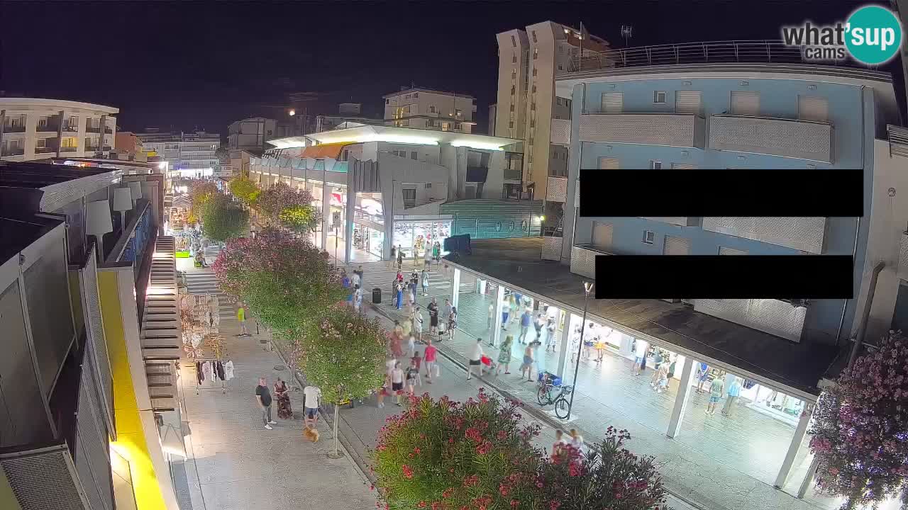Webcam Passeggiata Bibione – Viale delle Costellazioni in Diretta