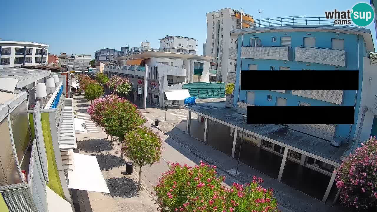 Bibione Fußgängerzone Webcam – Viale delle Costellazioni live