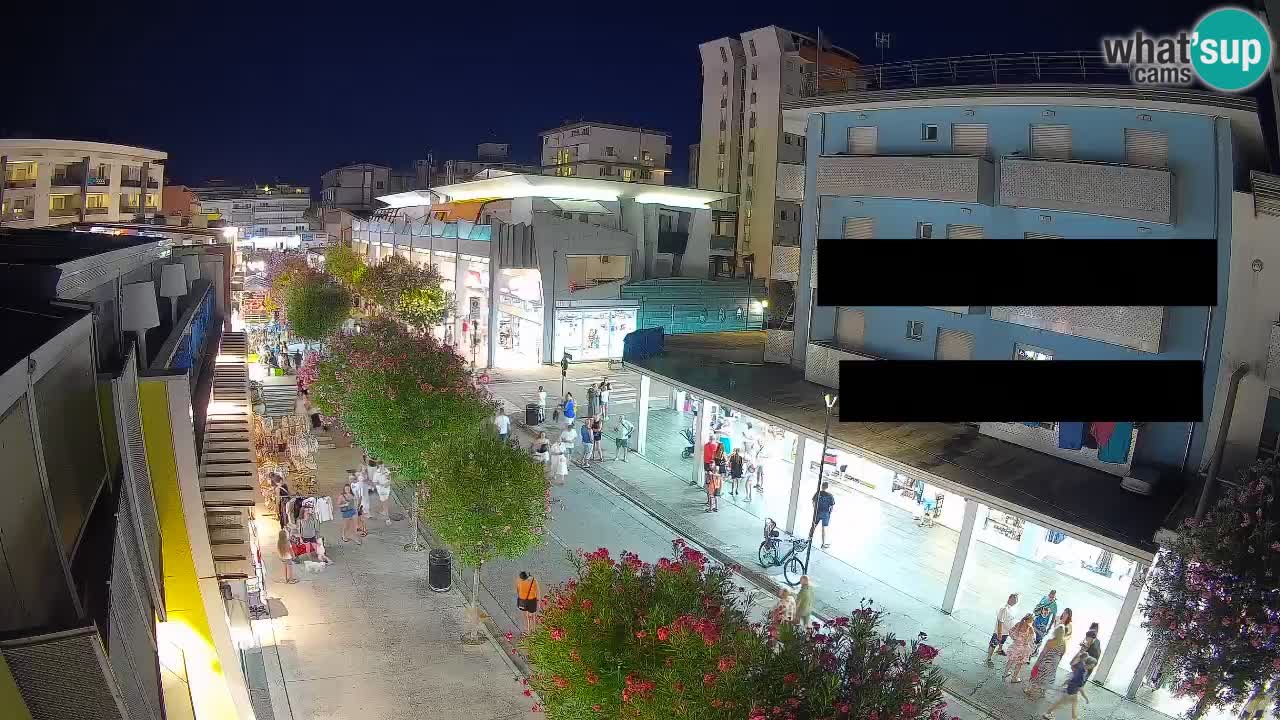 Web kamera Bibione Šetnica – Viale delle Costellazioni uživo
