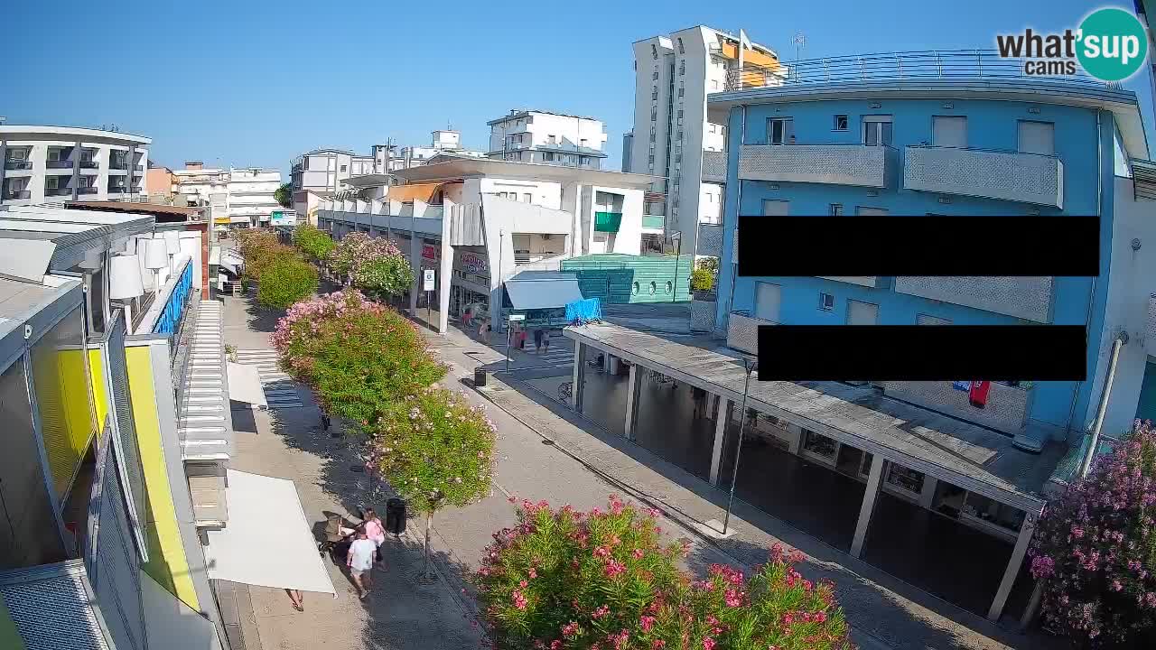 Webcam Passeggiata Bibione – Viale delle Costellazioni in Diretta