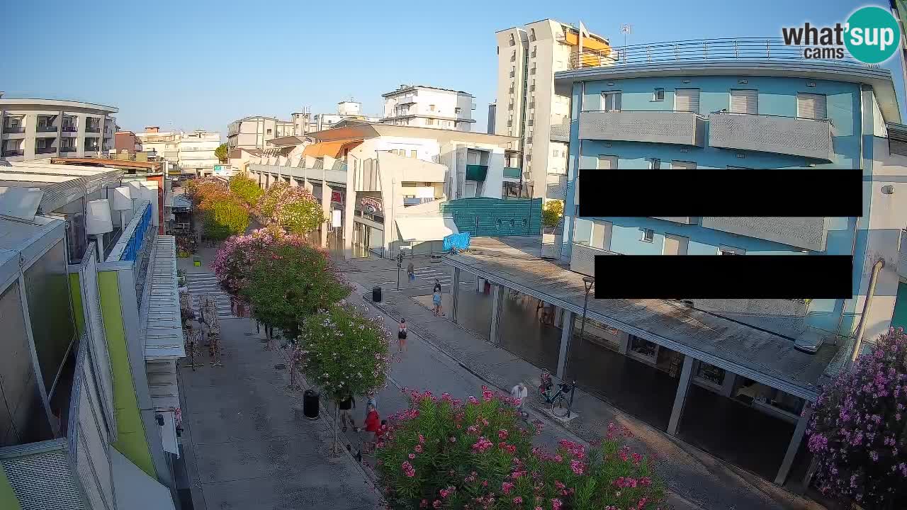 Webcam Passeggiata Bibione – Viale delle Costellazioni in Diretta