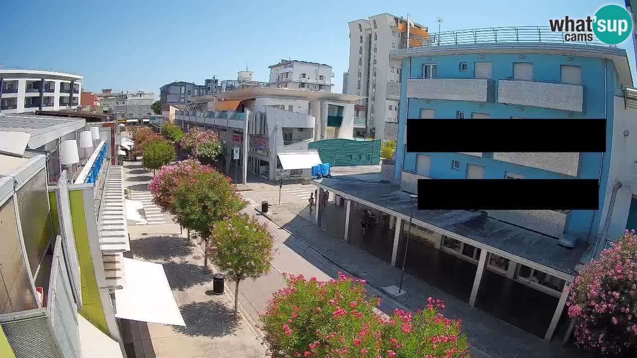 Bibione Fußgängerzone Webcam – Viale delle Costellazioni live