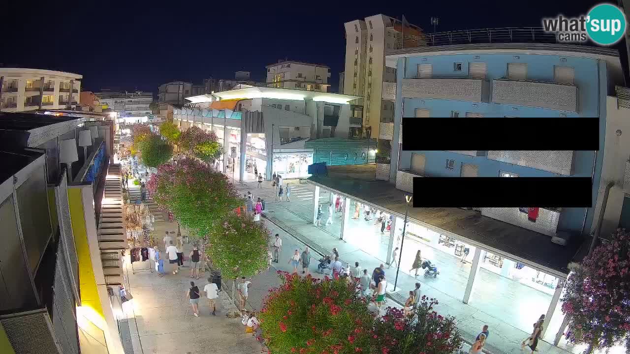 Webcam Passeggiata Bibione – Viale delle Costellazioni in Diretta