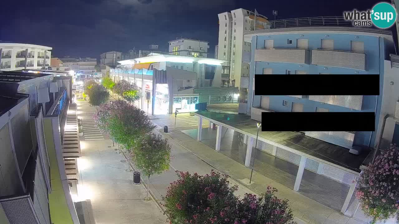 Webcam Passeggiata Bibione – Viale delle Costellazioni in Diretta