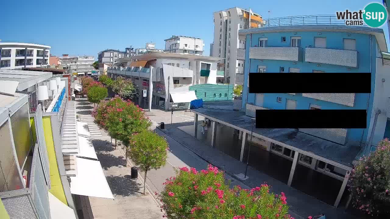 Bibione Fußgängerzone Webcam – Viale delle Costellazioni live