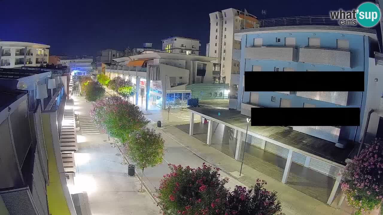 Bibione Fußgängerzone Webcam – Viale delle Costellazioni live