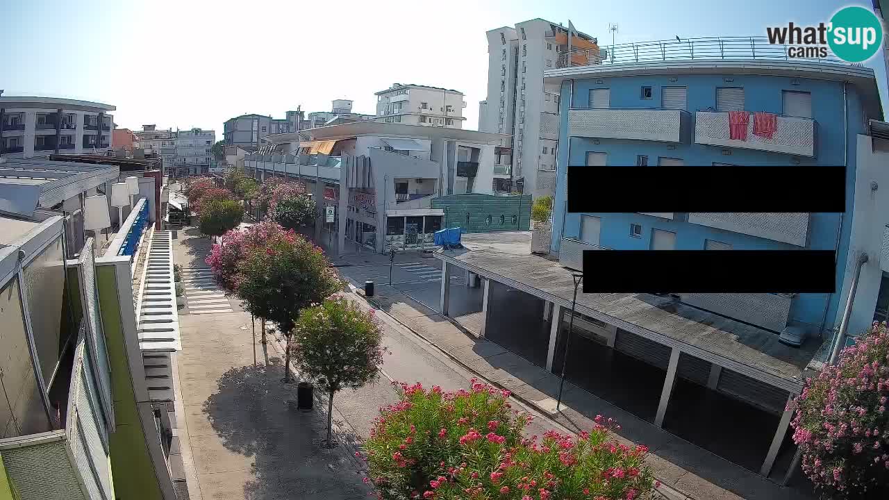 Bibione Fußgängerzone Webcam – Viale delle Costellazioni live