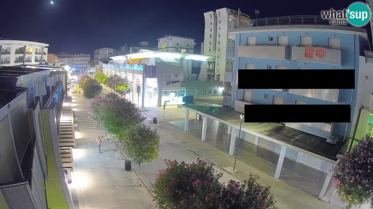 Webcam Promenade de Bibione – Viale delle Costellazioni en direct